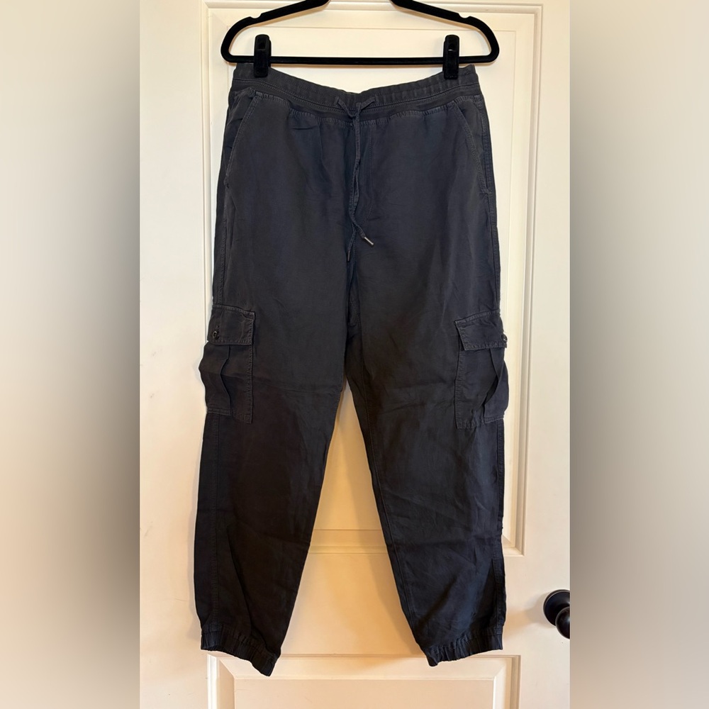 Gap Linen Blend Pull On Cargo Joggers, size M, NWOT